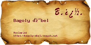 Bagoly Ábel névjegykártya